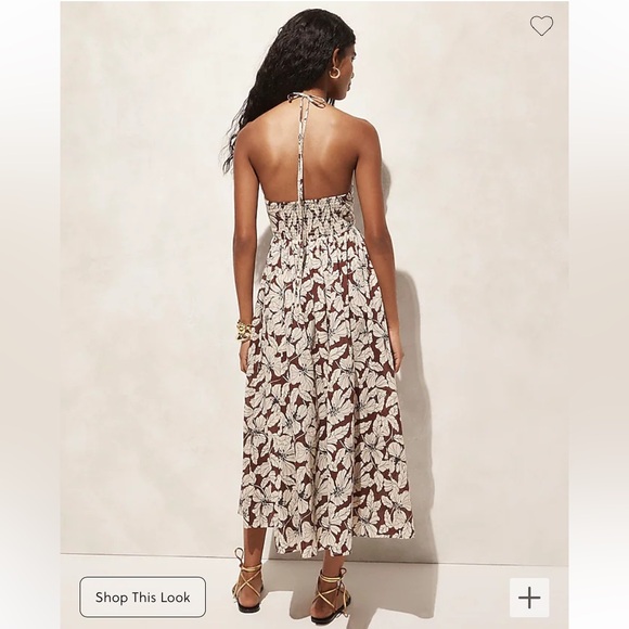 J. Crew Cutout halter beach dress in floral cotton voile - Picture 2 of 7